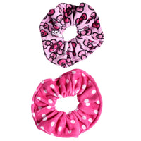 Hello Kitty Scrunchies 2-Piece Set Official License, Spa Towel Hair Ties