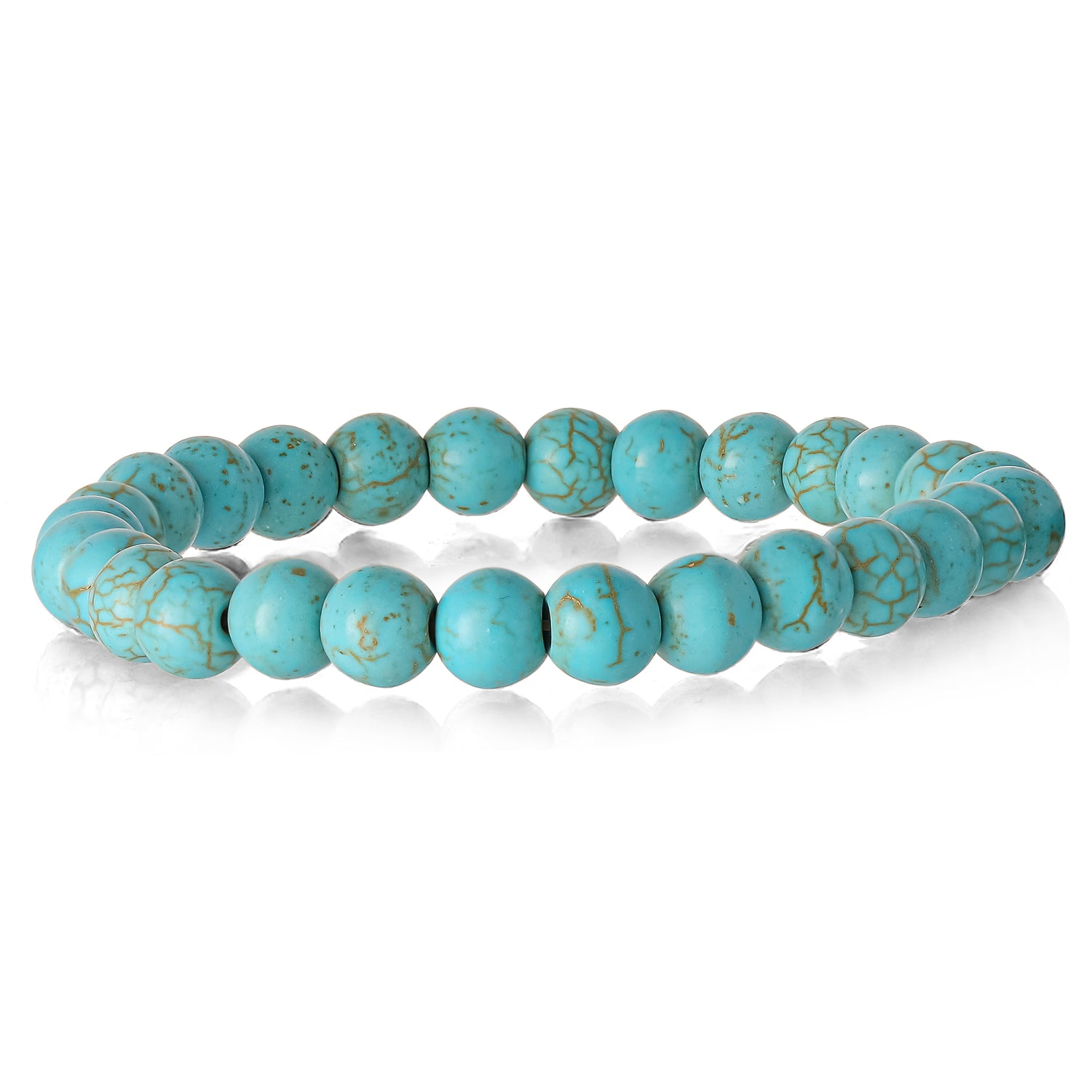 Jessica Simpson Crystal Stretch Bracelet - 5 Piece Set - Turquoise