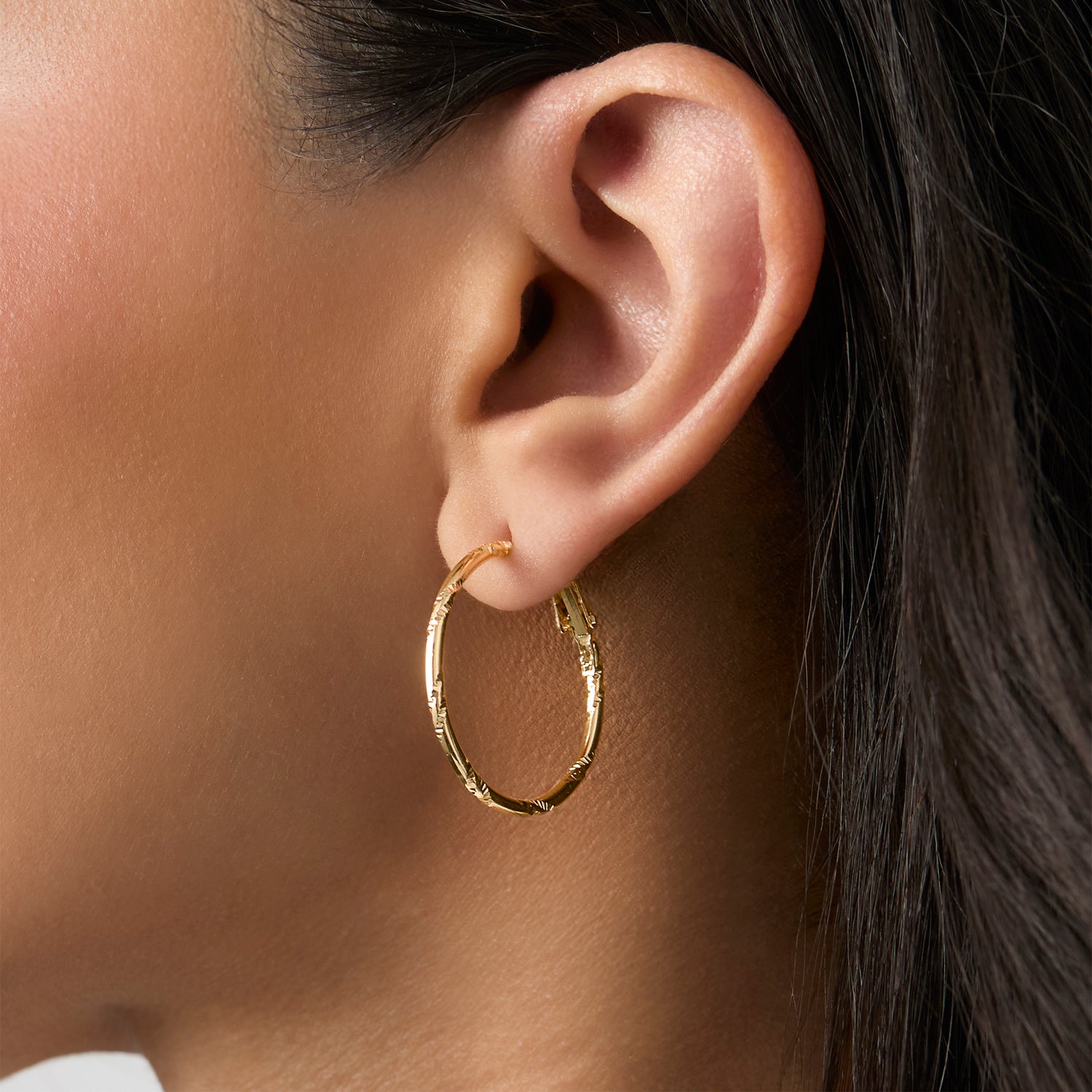 Jessica Simpson 3-Piece Gold-Tone Hoop Earring Set with Butterfly Details