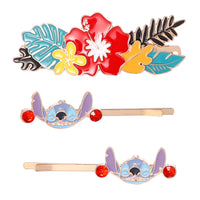 Disney Stitch Barrette and Bobby Pins Set 3-Piece Official License