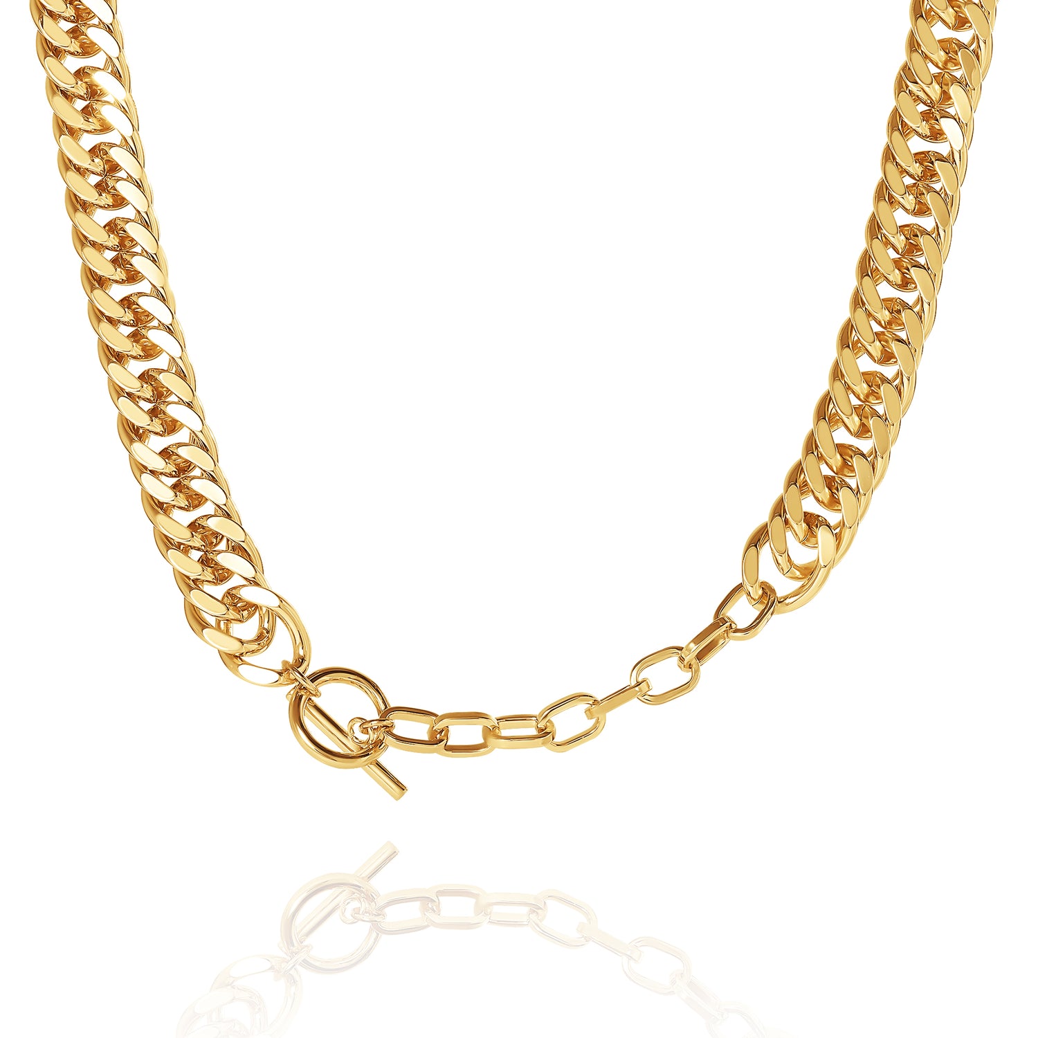 Jessica Simpson Chunky Statement Gold Chain Necklace