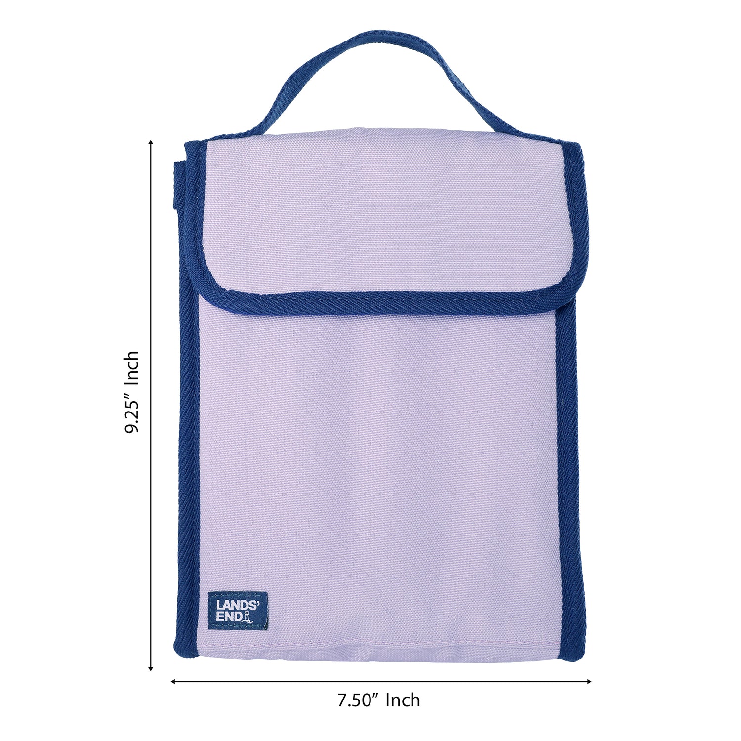Lands' End Small Cooler Bag Polyester Canvas, Soft Cooler Lunch Box for Women and Men (Lilac) - Lilac