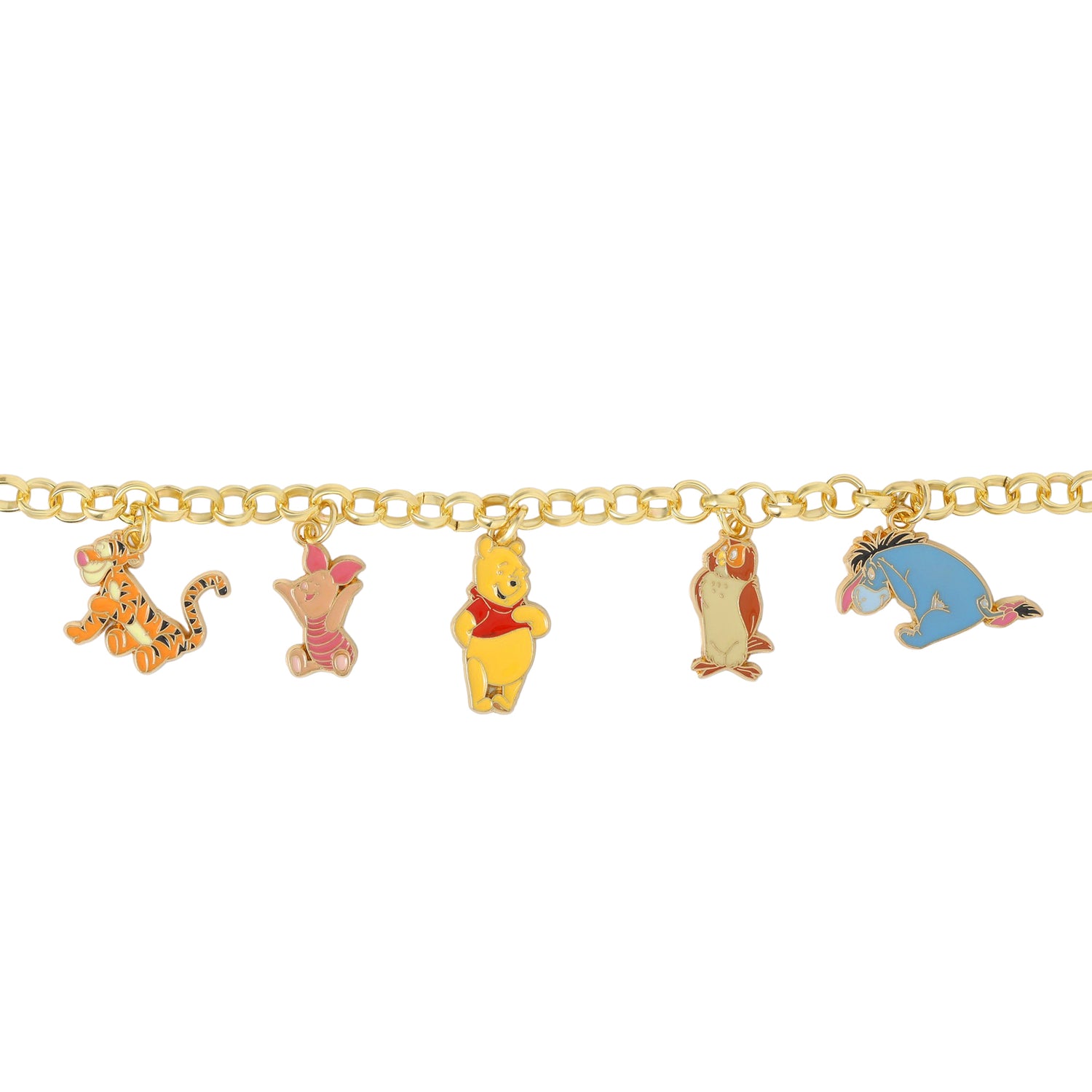 Winnie-the-Pooh Charm Bracelet for Women Official License, 7"+1"