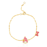 925 Yg flash plated 6.5"+1" My Melody Bracelet
