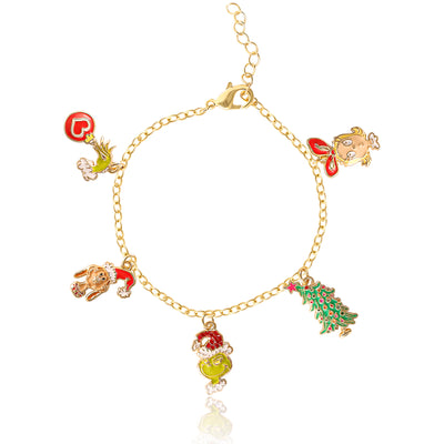 Dr Seuss Christmas Grinch Charm Bracelet