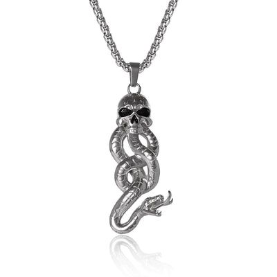 Harry Potter The Dark Arts Skull Snake Stainless Steel (316L) Pendant