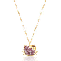 HELLO KITTY PINK GLITTER PENDANT
