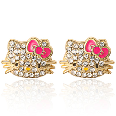 Sanrio Hello Kitty Pave Crystal Stud Earring