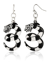 Beetlejuice Sandworm Dangle Hook Earrings