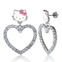 Fashion Hello Kitty Heart Dangle Earrings -Imitati