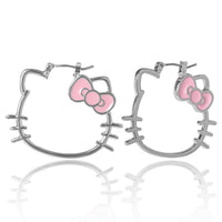 Sanrio Hello Kitty Outline Hoop Earrings