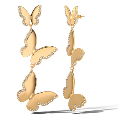 Jessica Simpson Butterfly Dangle Earrings