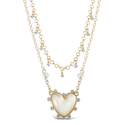 Jessica Simpson Women's Layered Heart Necklace