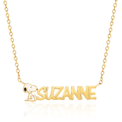 Peanuts Snoopy Personalized Necklace