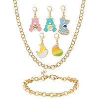 Care Bears Interchangeable Charm Pendant and Bracelet Set