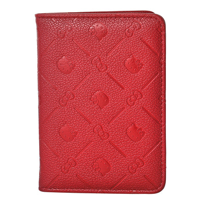 Hello Kitty Passport Holder-Burgundy Color