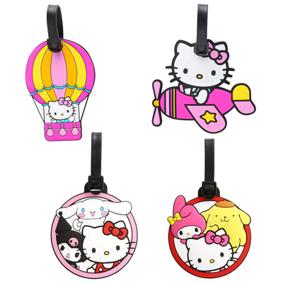 Hello Kitty and Friends Airplane, Hot Air Balloon Luggage Tags