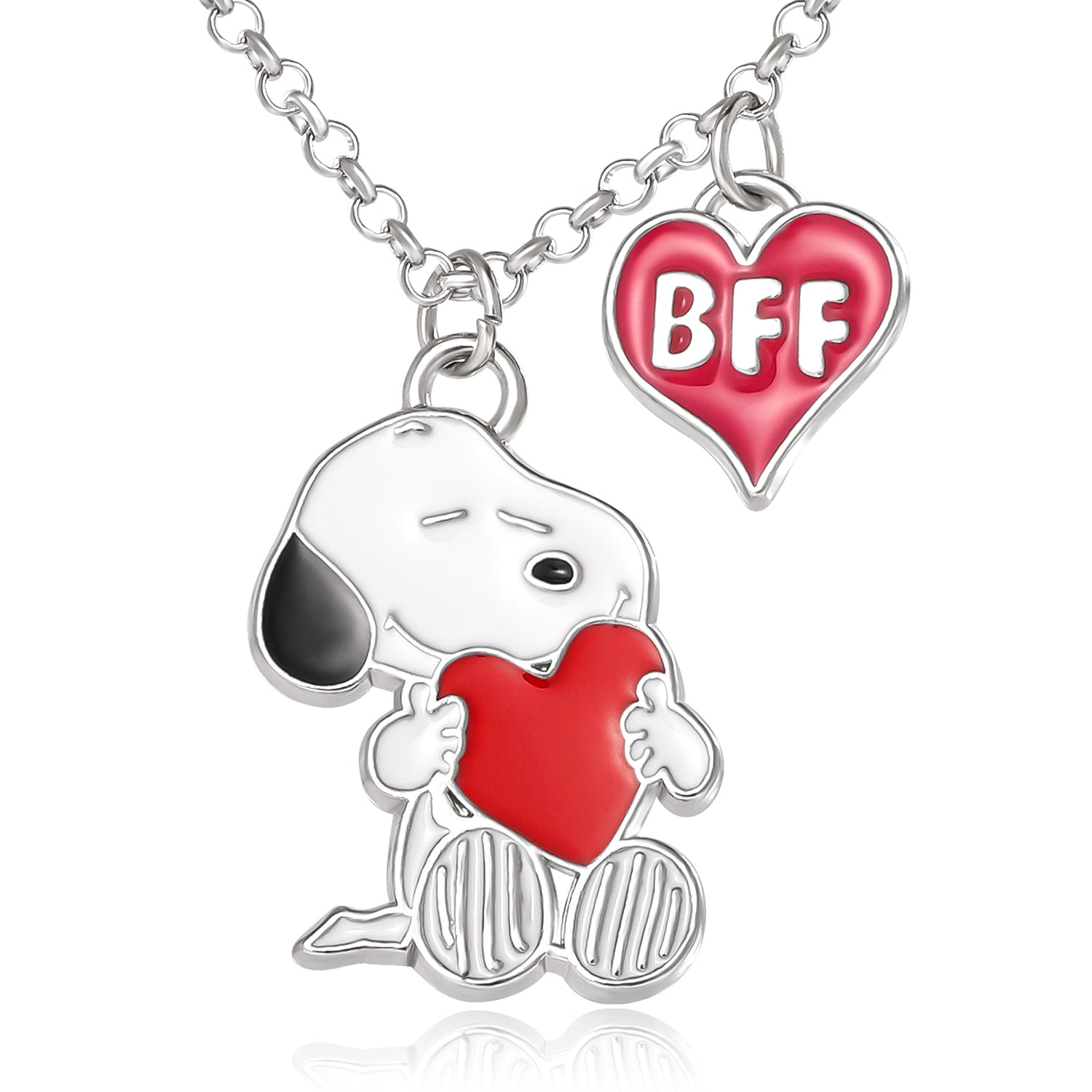 Peanuts Snoopy Woodstock BFF 2 Piece Necklace Set 16" Officially Licensed