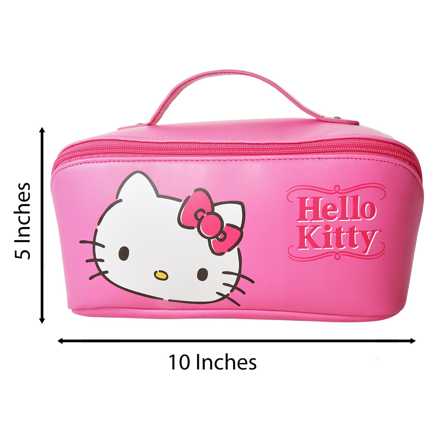 Hello Kitty Makeup Bag Official License, Travel Cosmetic Bag, Sanrio Travel Pink Makeup Bag