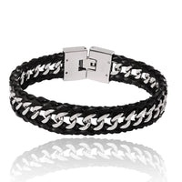 Lucky Brand Braided Chain Overlay Bracelet - 8.5''