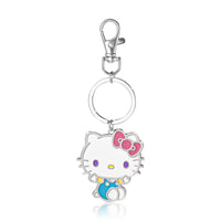 SALLY ROSE Hello Kitty Keychain Cute Official License, Enamel-Plated Fashion Sanrio Keychain with Lobster Clip Bag Charm