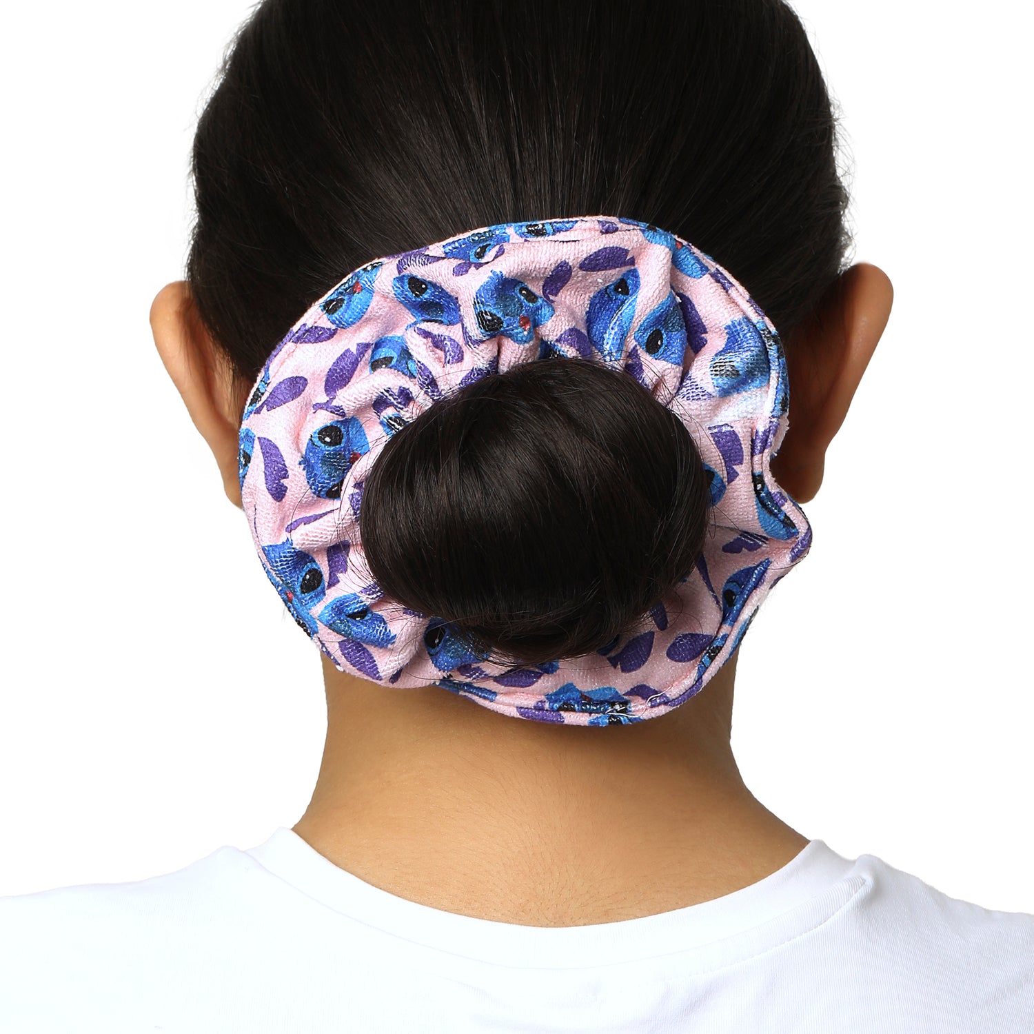 Disney Stitch Scrunchie 2-Piece Set Official License, Spa Towel Hair Ties