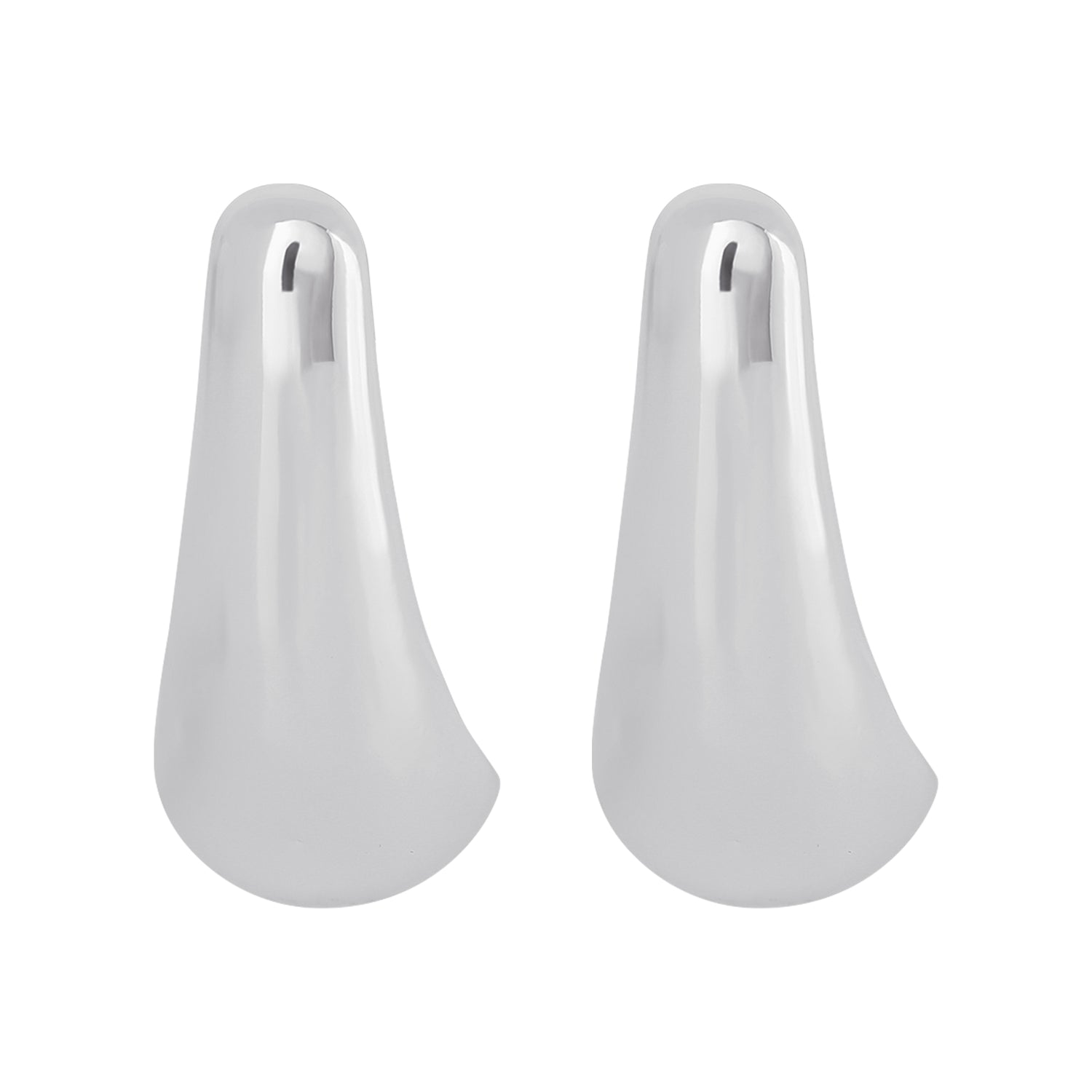 Jessica Simpson Sculptural Silver-Tone Drop Earrings for Modern Elegance