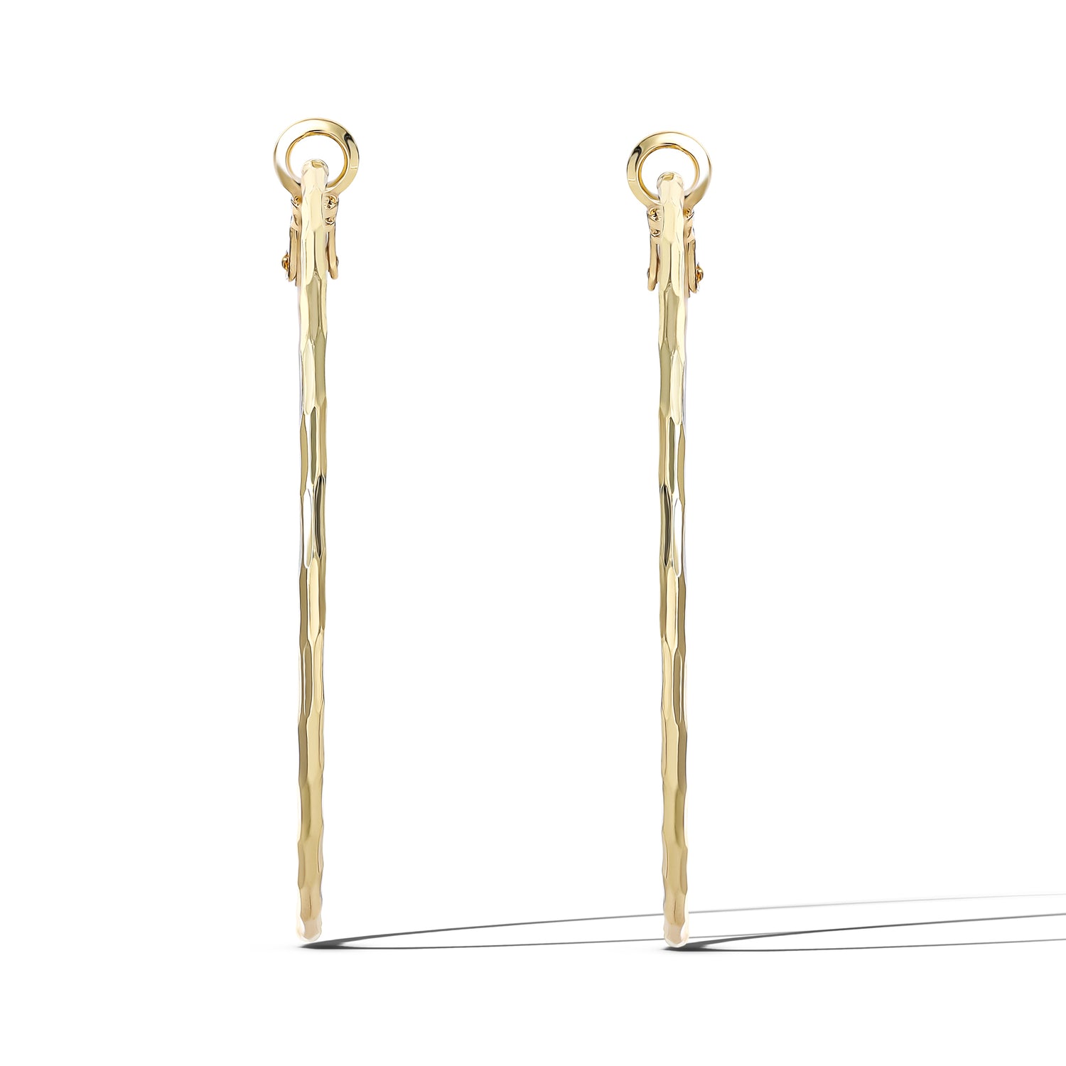 Jessica Simpson Fashion 48.2MM Omega Hoop Earrings - Gold-Tone Finish