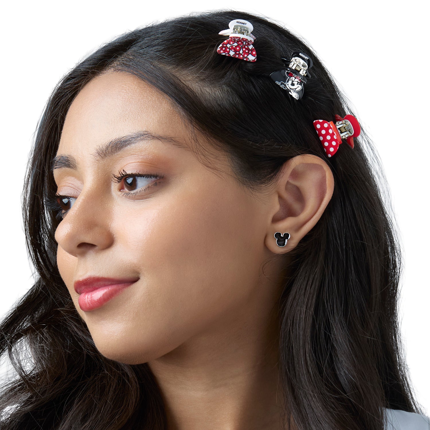 Disney Minnie Mouse Hair Clips Claw Small 6-Piece Set Official License