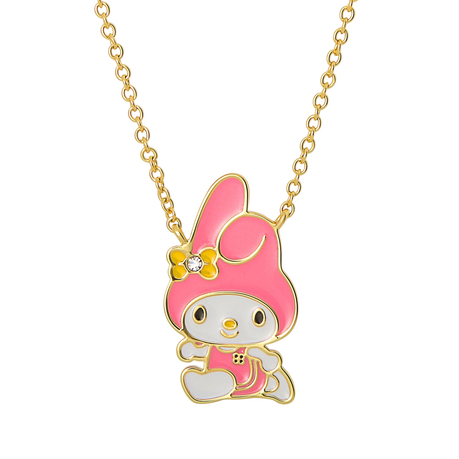 Sanrio My Melody Running Pendant Necklace for Women, 18"