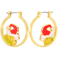 The Grinch Earrings for Women Official License, Mismatched Hoops