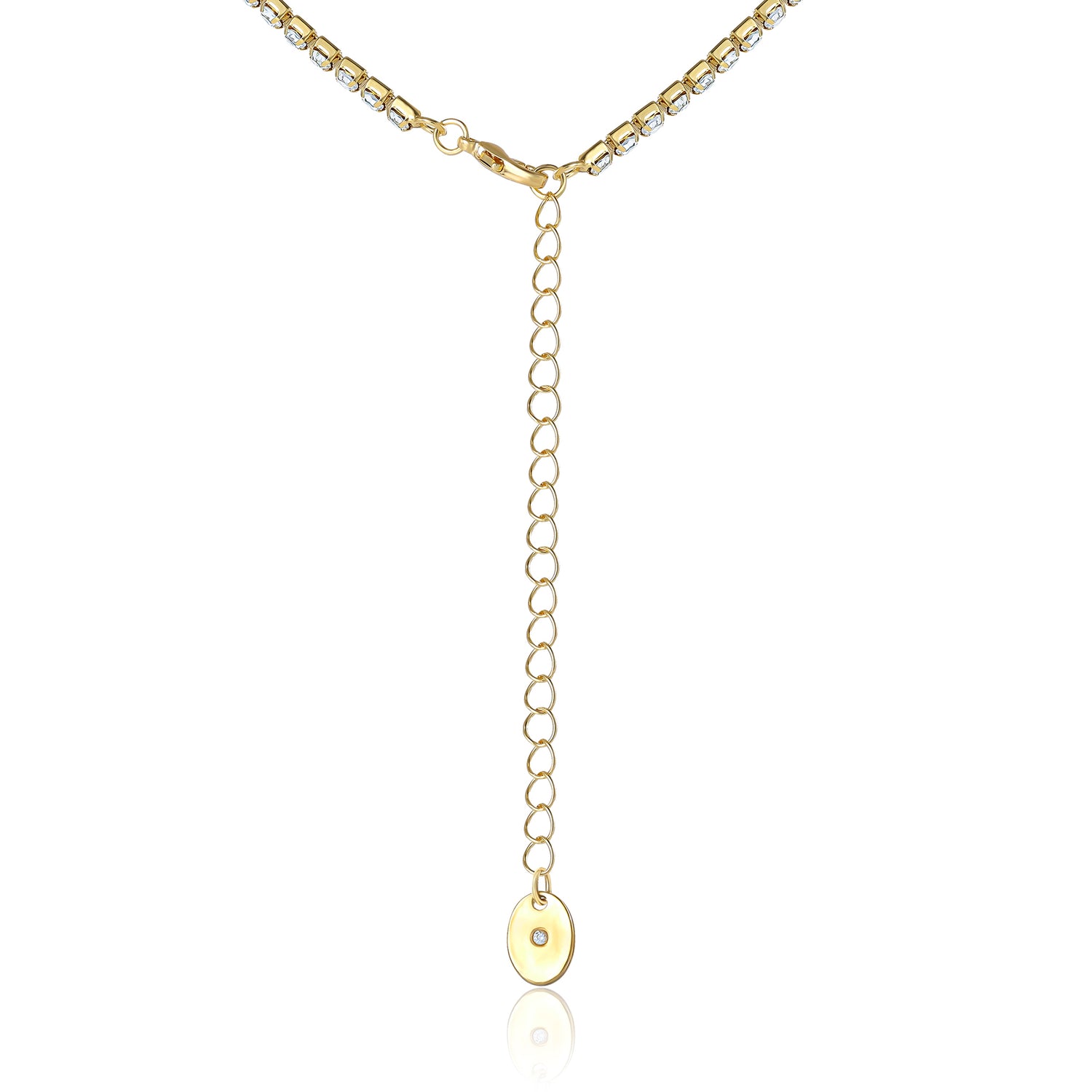 Juicy Couture Pink Pavé Heart Pendant Necklace, Gold‑Tone