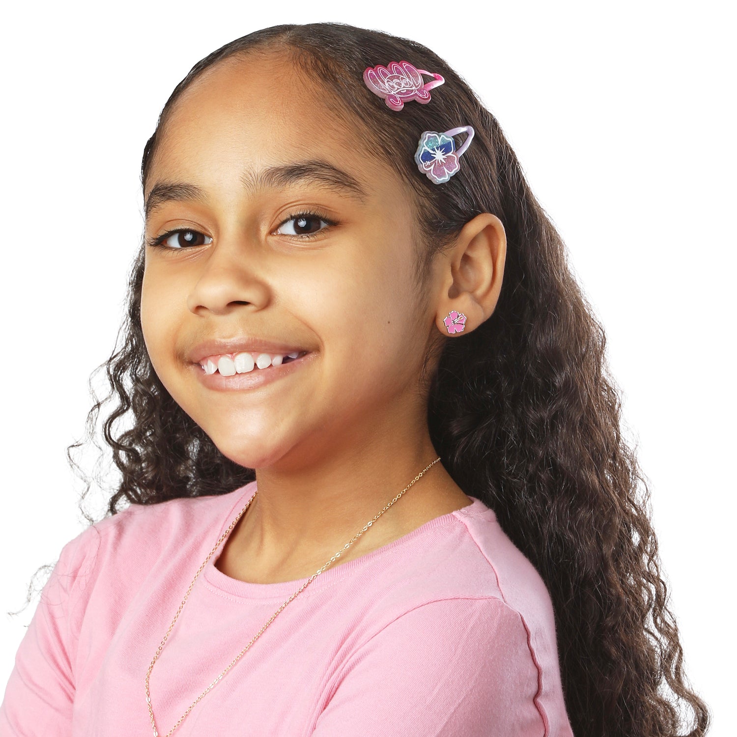 Stitch Hair Clip 8-Piece Set Official License, Snap Back Clips for Hair, Lilo and Stitch Accessories, Small Disney Gifts