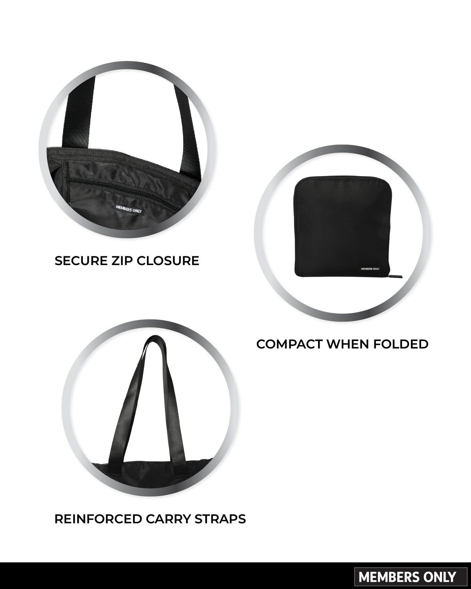 MEMBERS ONLY PACKABLE TOTE