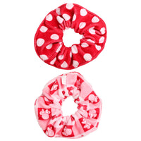 Minnie Mouse Scrunchies 2-Piece Set Official License, Spa Towel Hair Ties