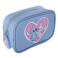 SALLY ROSE Angel and Stitch Makeup Bag Official License, Disney Makeup Bag for Traveling