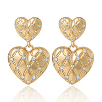 Juicy Couture Double Heart Drop Earrings