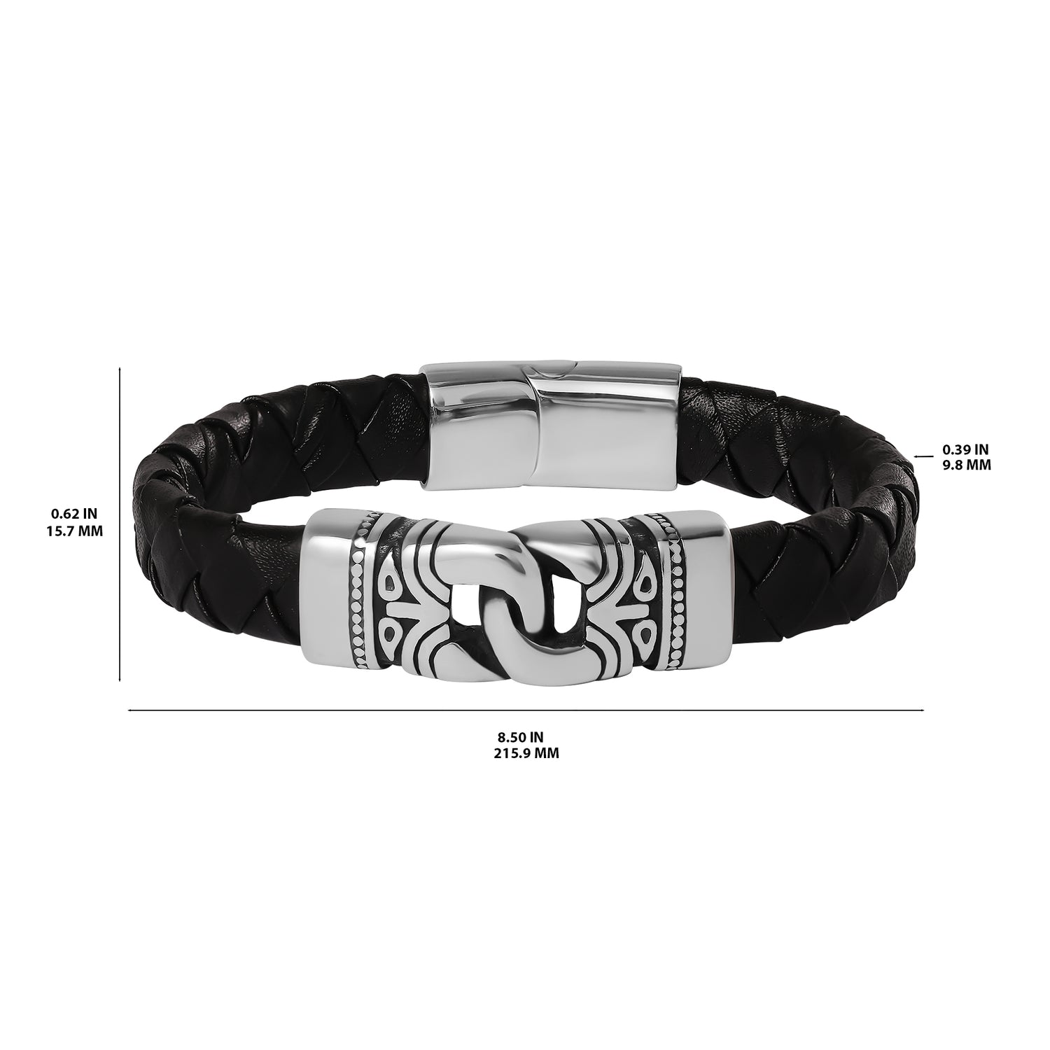 Lucky Brand Black Woven Bracelet - 8.5''