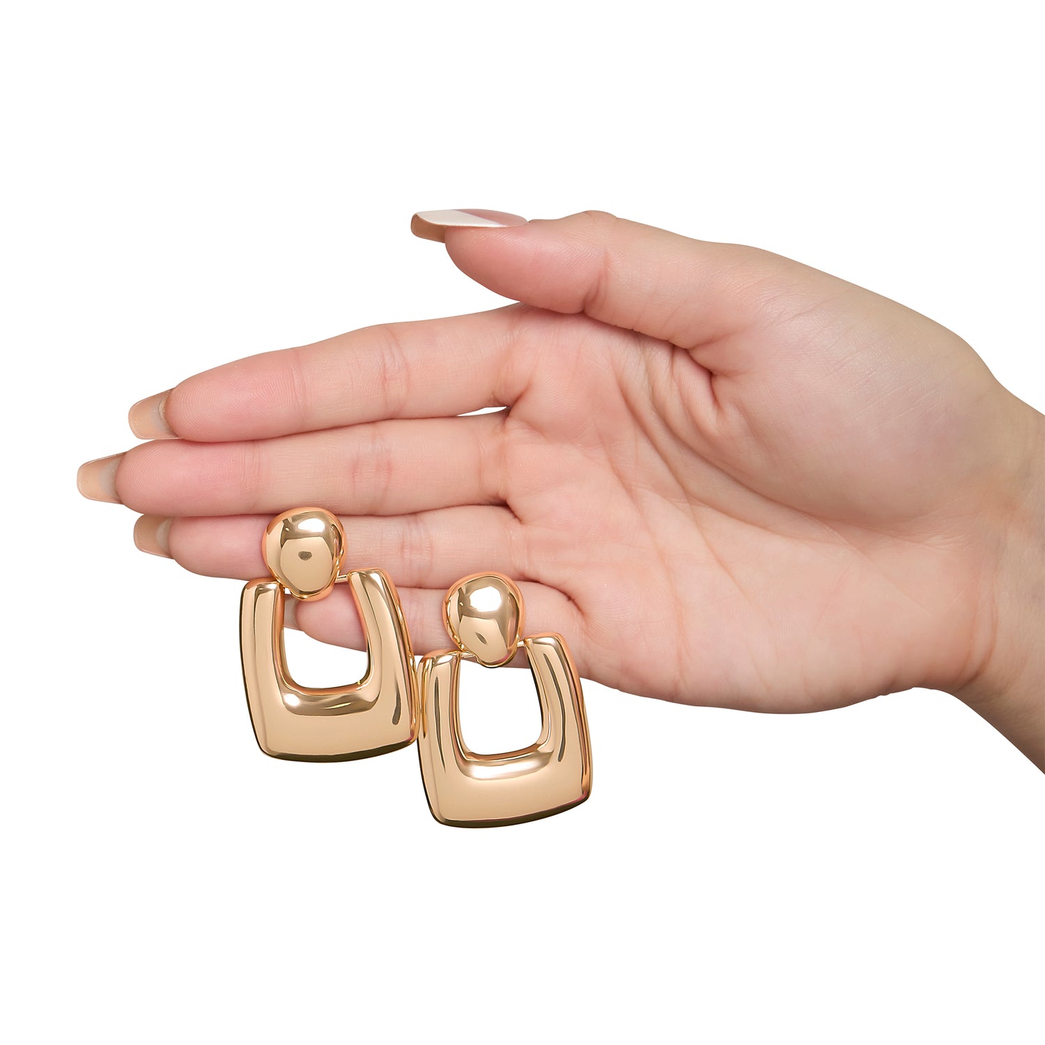 BCBG Retro Rectangle Drop Earrings