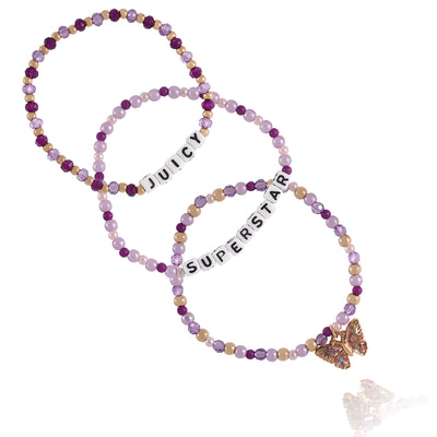 Juicy Couture Kids Choose Juicy Superstar 3 Piece Beaded Jewelry