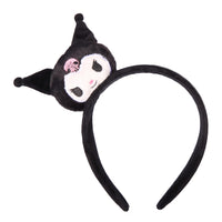 Kuromi Headband Black Plush, Sanrio Hair Accessories