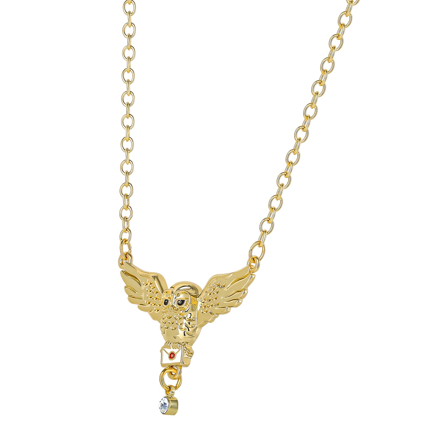 Harry Potter Hedwig Necklace for Women Official License, 16"+2"