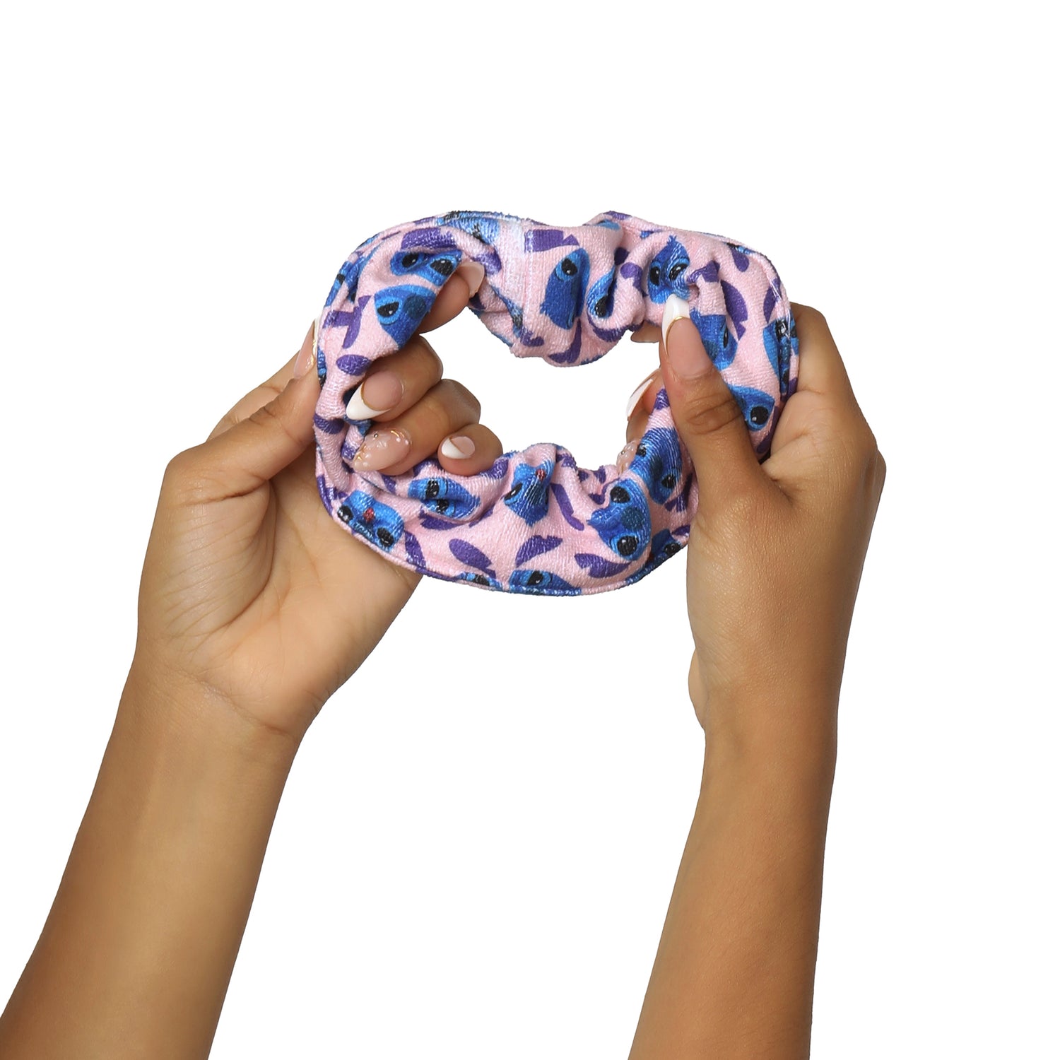 Disney Stitch Scrunchie 2-Piece Set Official License, Spa Towel Hair Ties
