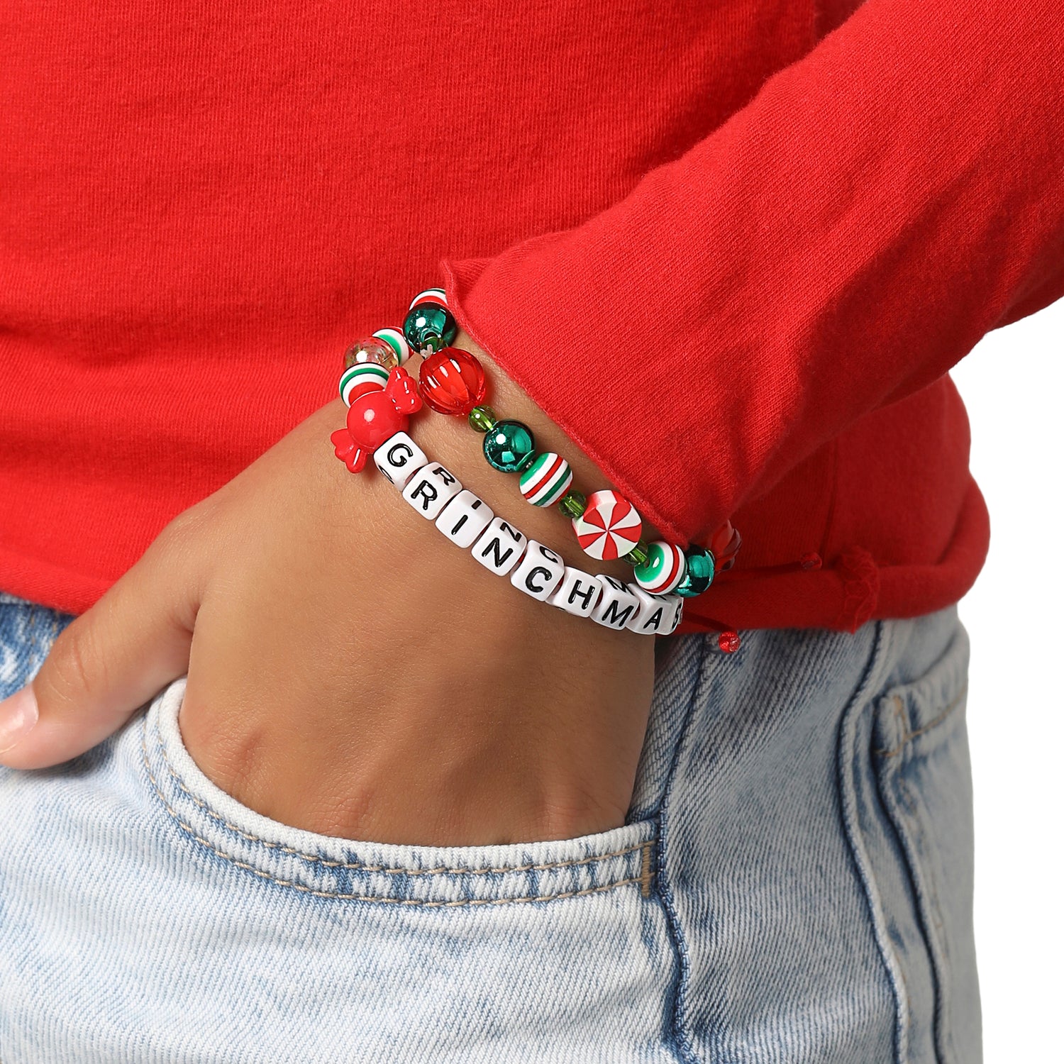 The Grinch Bracelet Set for Girls 2-Piece Official License