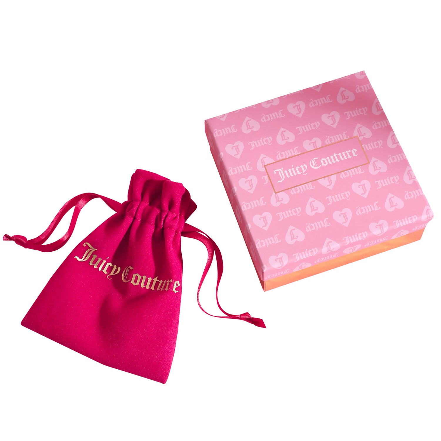 Juicy Couture Double Chain Bracelet with Blue Dog Charm