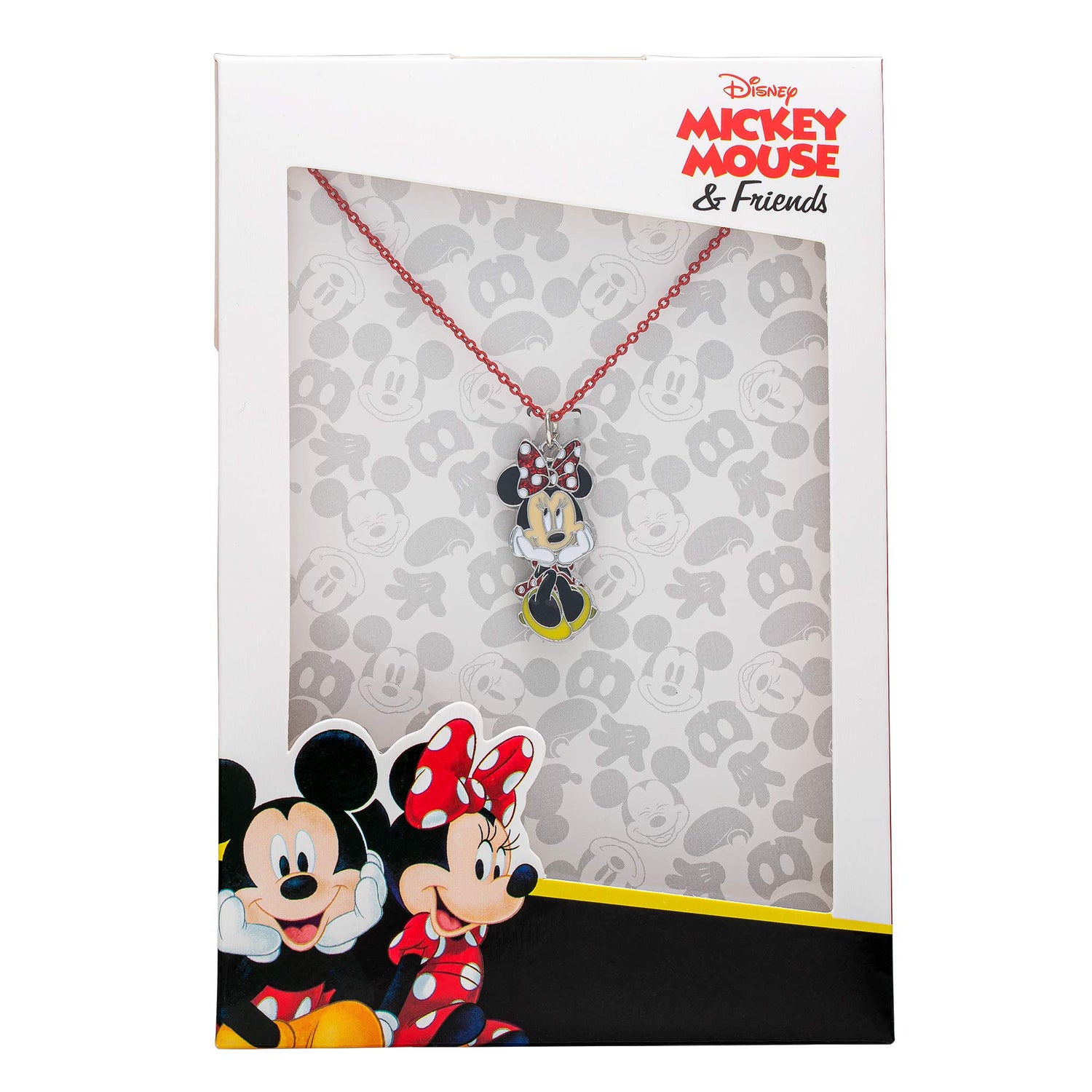 Disney Minnie Mouse Fashion Charm Necklace, 16” Chain