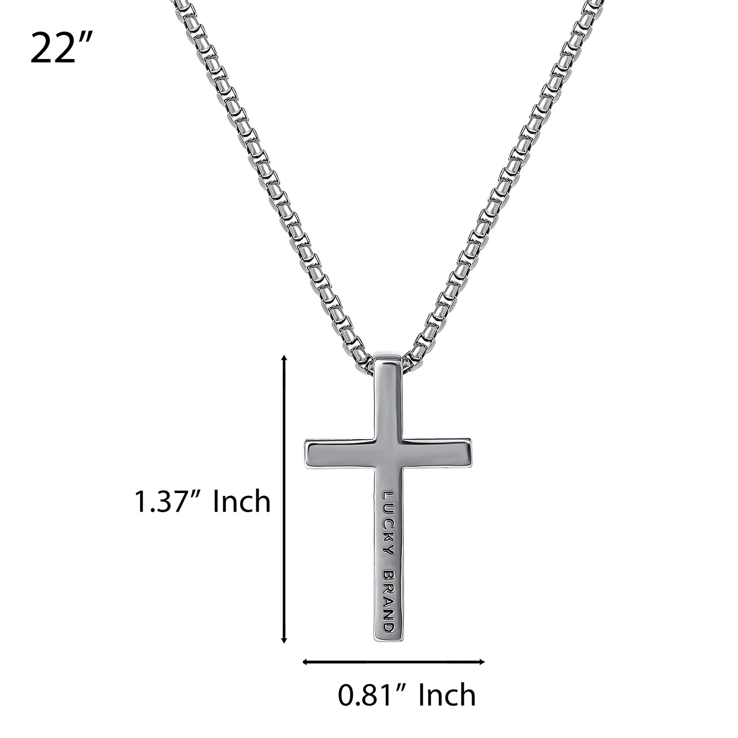 Lucky Brand Cross Pendant Necklace - 22''