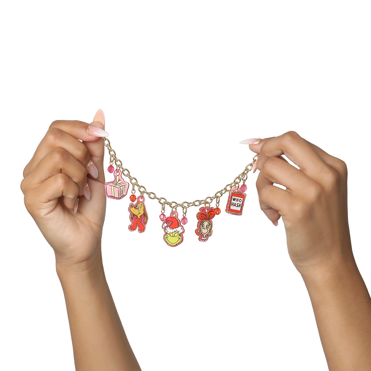 The Grinch Charm Bracelet for Women Official License, 6.5"+1"