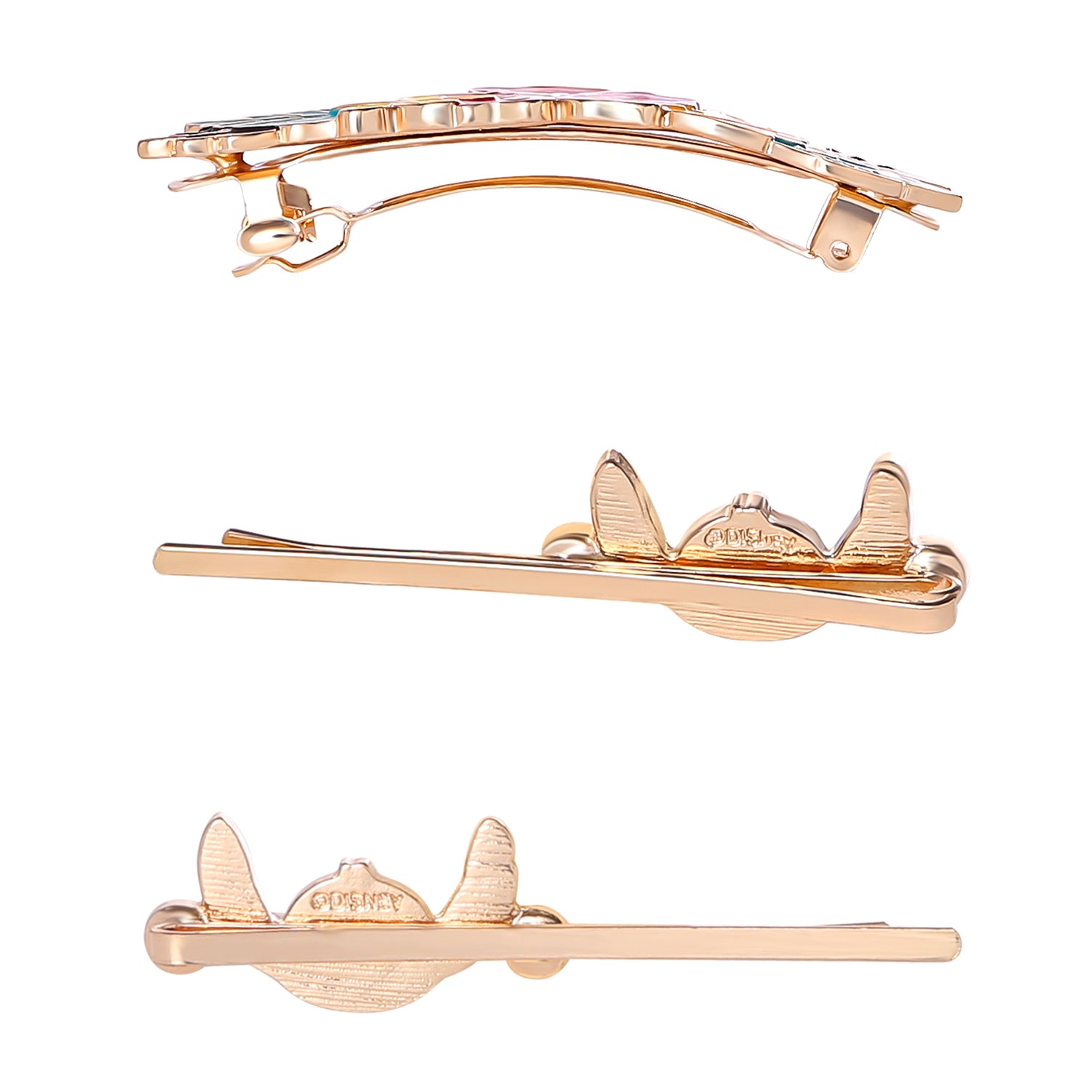 Disney Stitch Barrette and Bobby Pins Set 3-Piece Official License