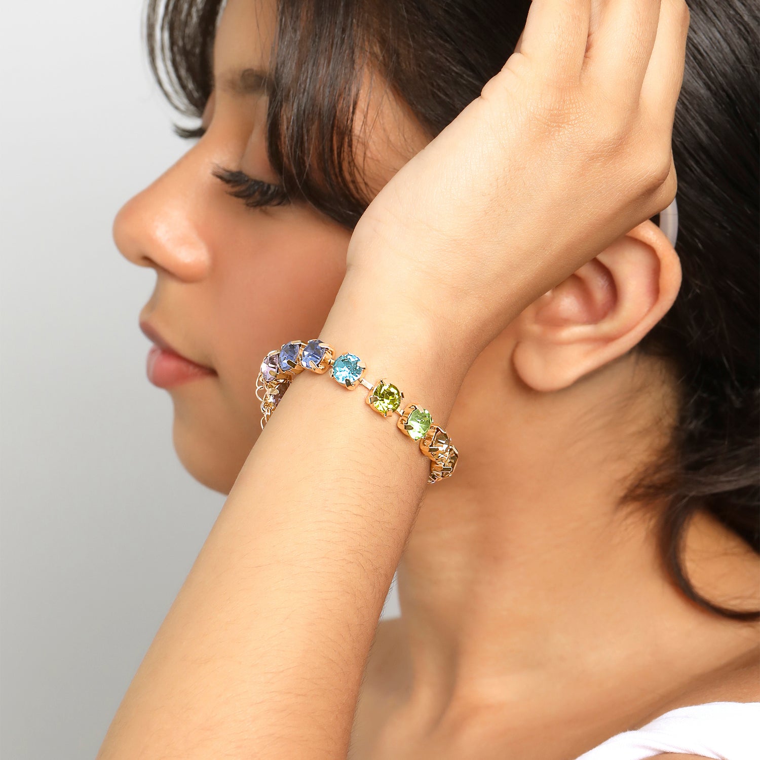 BCBGeneration Rainbow Crystal Bracelet